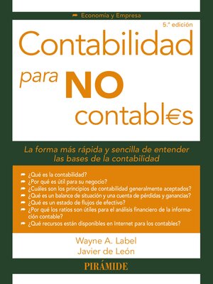 cover image of Contabilidad para no contables